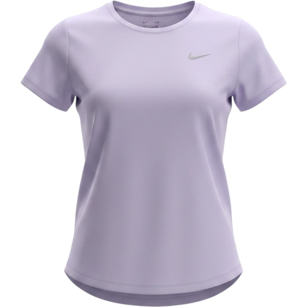 Nike Running Dri-FIT Short Sleeve Mesh Back Top Purple Lavender Womens Medium